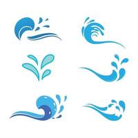 Water wave Logo vector and symbol Template