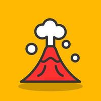 Volcano Vector Icon Design