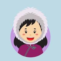 avatar de un mongol personaje vector