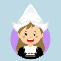 Avatar of a Netherland Character vector