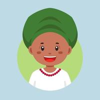 Avatar of a Nigeria Character vector