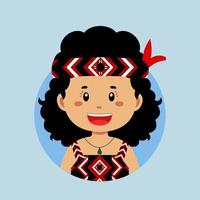 avatar de un nuevo Zelanda personaje vector