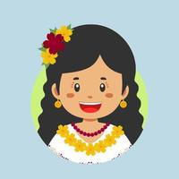 Avatar of a Mexican Character vector