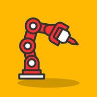 Robotic Arm Vector Icon Design