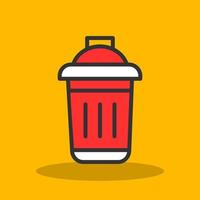 Dustbin Vector Icon Design