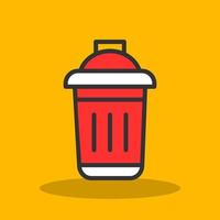 Dustbin Vector Icon Design