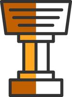 Stand Vector Icon Design