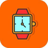 diseño de icono de vector de reloj de pulsera