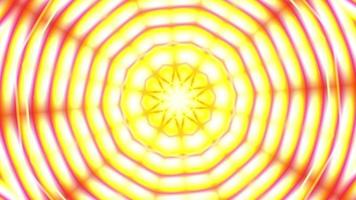 Yellow glow mirror pattern moire animation pattern video