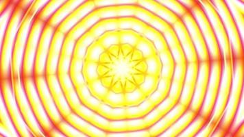 Yellow glow mirror pattern moire animation pattern video