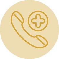 Emergency Cal Vector Icon Design