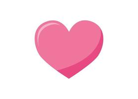 Pink heart icon vector illustration