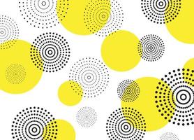 Abstract circles dot geometric vector background