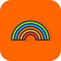 Rainbow Vector Icon Design