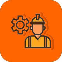 diseño de icono de vector de ingeniero