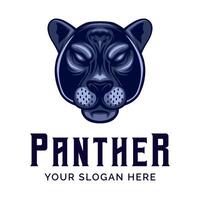 Panther Head Logo design vector illustration in Modern style