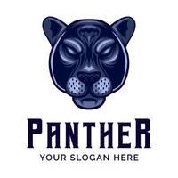 Panther Head Logo design vector illustration in Modern style