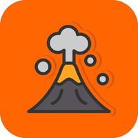 diseño de icono de vector de volcán
