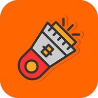 Flashlight Vector Icon Design