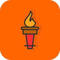 Torch Vector Icon Design