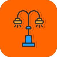 Street Lamp Vector Icon Design