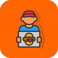 Delivery Man Vector Icon Design