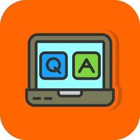 QA Vector Icon Design