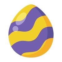 Pascua de Resurrección huevo dibujos animados primavera decoración icono. vector