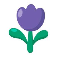 tulip flower icon. vector