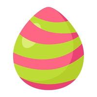 Cartoon colorful easter eggs icon. vector