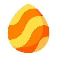 Cartoon colorful easter eggs icon. vector