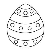 Easter egg line icon. vector