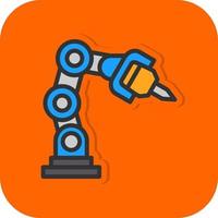 Robotic Arm Vector Icon Design