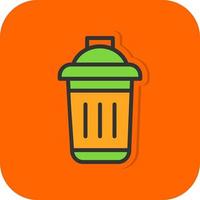 Dustbin Vector Icon Design