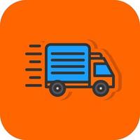 Delivery Truck Vector Icon Design