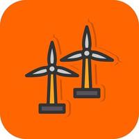 Windmill Vector Icon Design