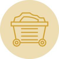 Mining Cart Vector Icon Design