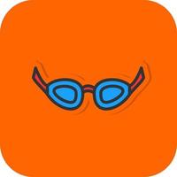 Swimming Glasses Vector Icon Design