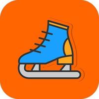 Ice Skating Vector Icon Design