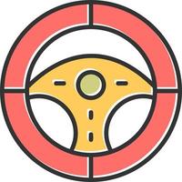 Steering Wheel Vector Icon