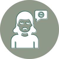 Negative Thinking Vector Icon