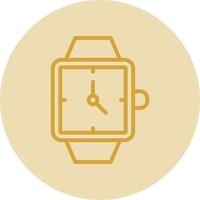 diseño de icono de vector de reloj de pulsera