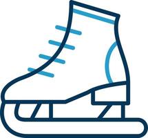 diseño de icono de vector de patinaje sobre hielo