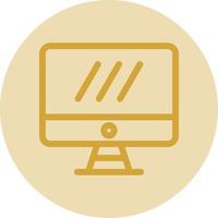 Monitor Screen Vector Icon Design