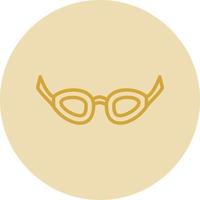 Swimming Glasses Vector Icon Design