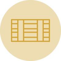 Wood Box Vector Icon Design