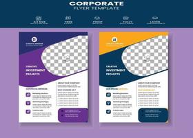 Corporate Creative And Modern Flyer Template Design vector