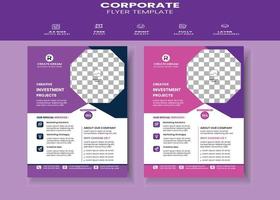 Corporate Creative And Modern Flyer Template Design vector