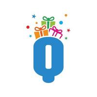 Initial Q Gift Logo vector