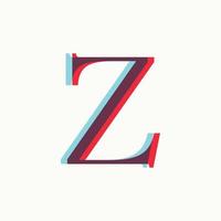 Initial Z Illusion Logo vector